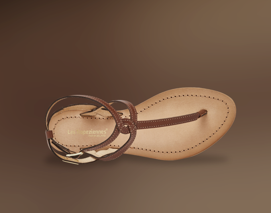 LES TROPEZIENNES | SANDALES FEMME | HAMADO TAN | MARRON