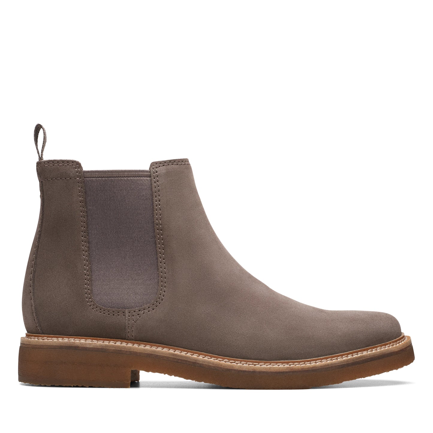 Botines Chelsea De La Marca Clarks Para Hombre Modelo Clarkdale Easy Grey Suede En Color Gris