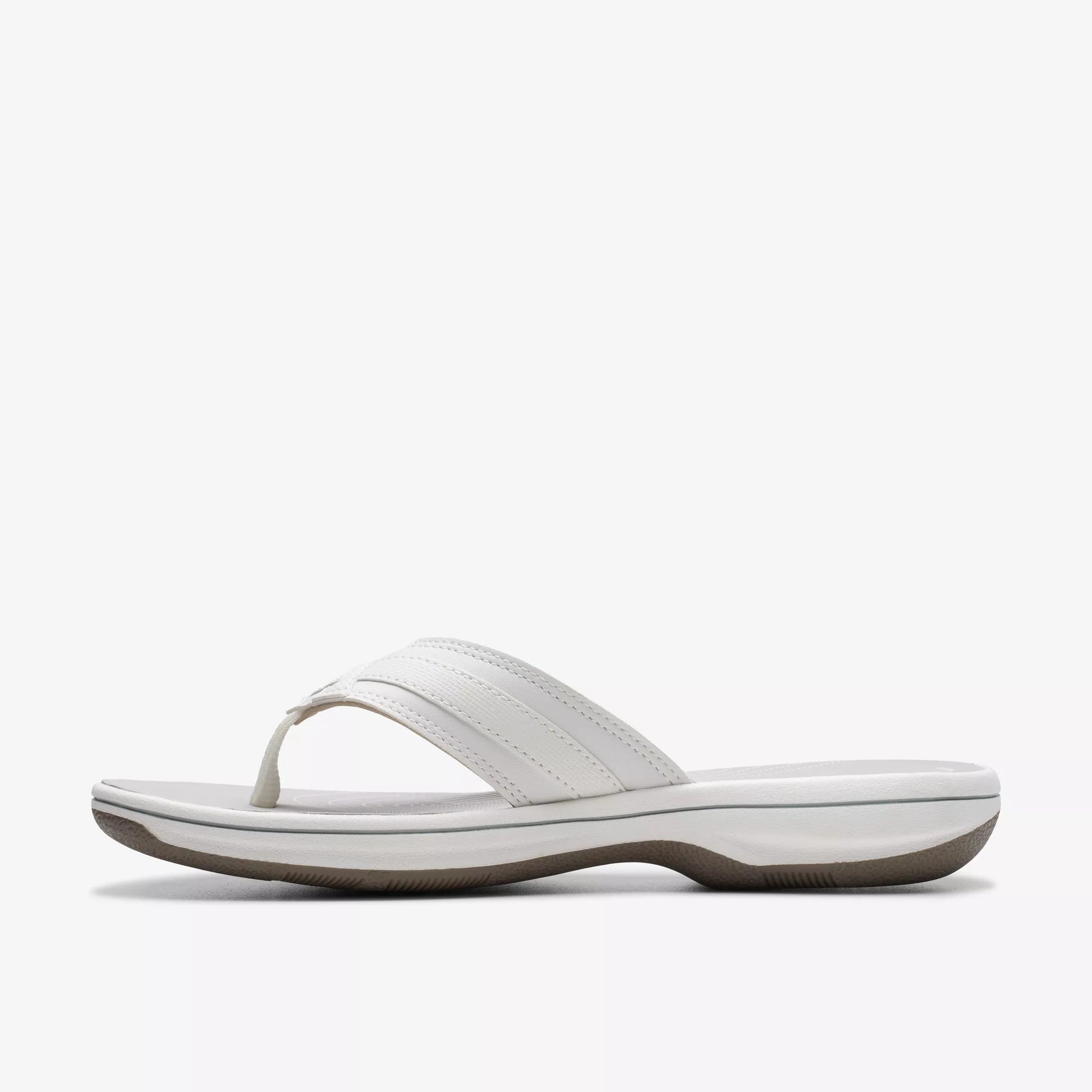 Sandalias De La Marca Clarks  Para Mujer Modelo Brinkley Sea White Synthetic En Color Blanco