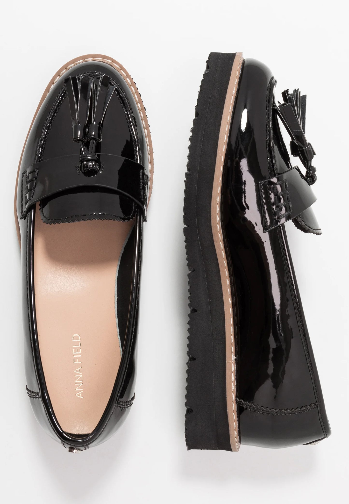 Mocasines De La Marca Clarks Para Mujer Modelo Sharon Gracie Black Patent Combination En Color Negro