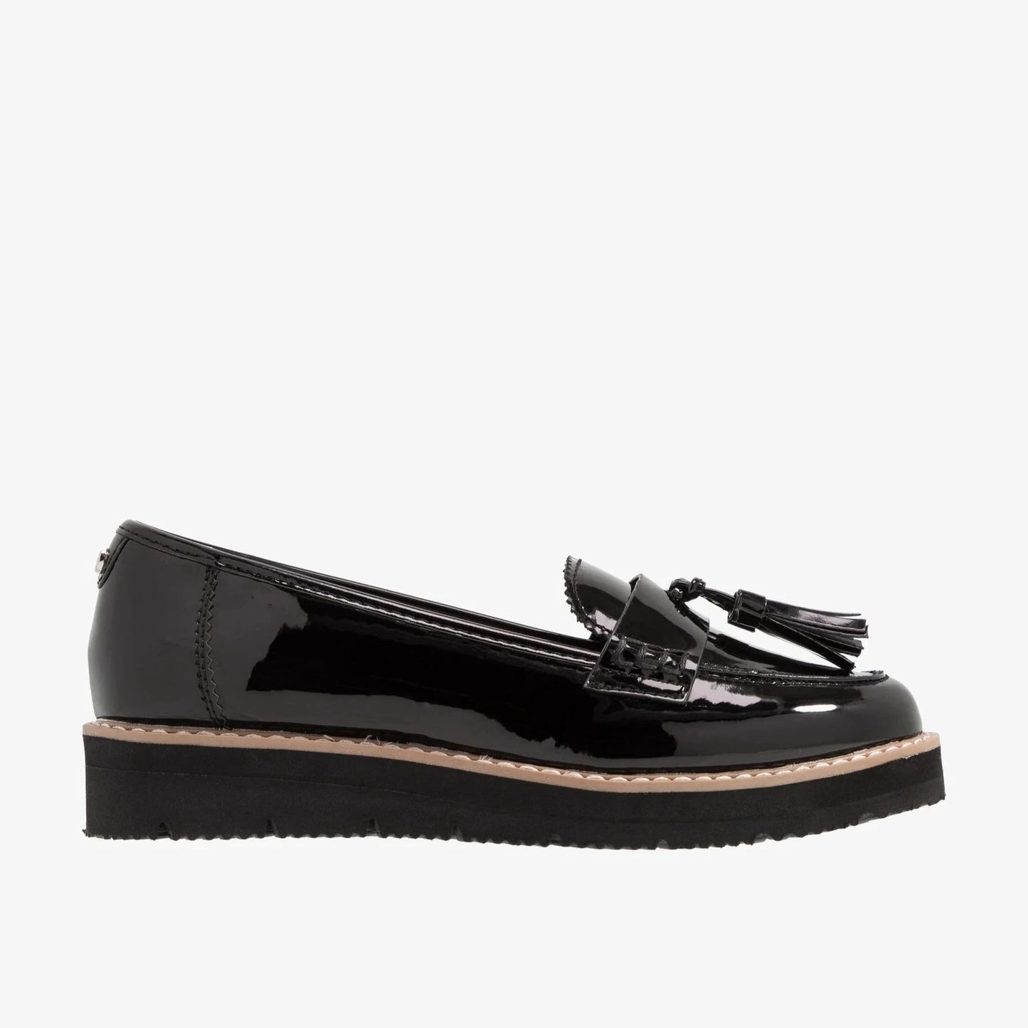 Mocasines De La Marca Clarks Para Mujer Modelo Sharon Gracie Black Patent Combination En Color Negro