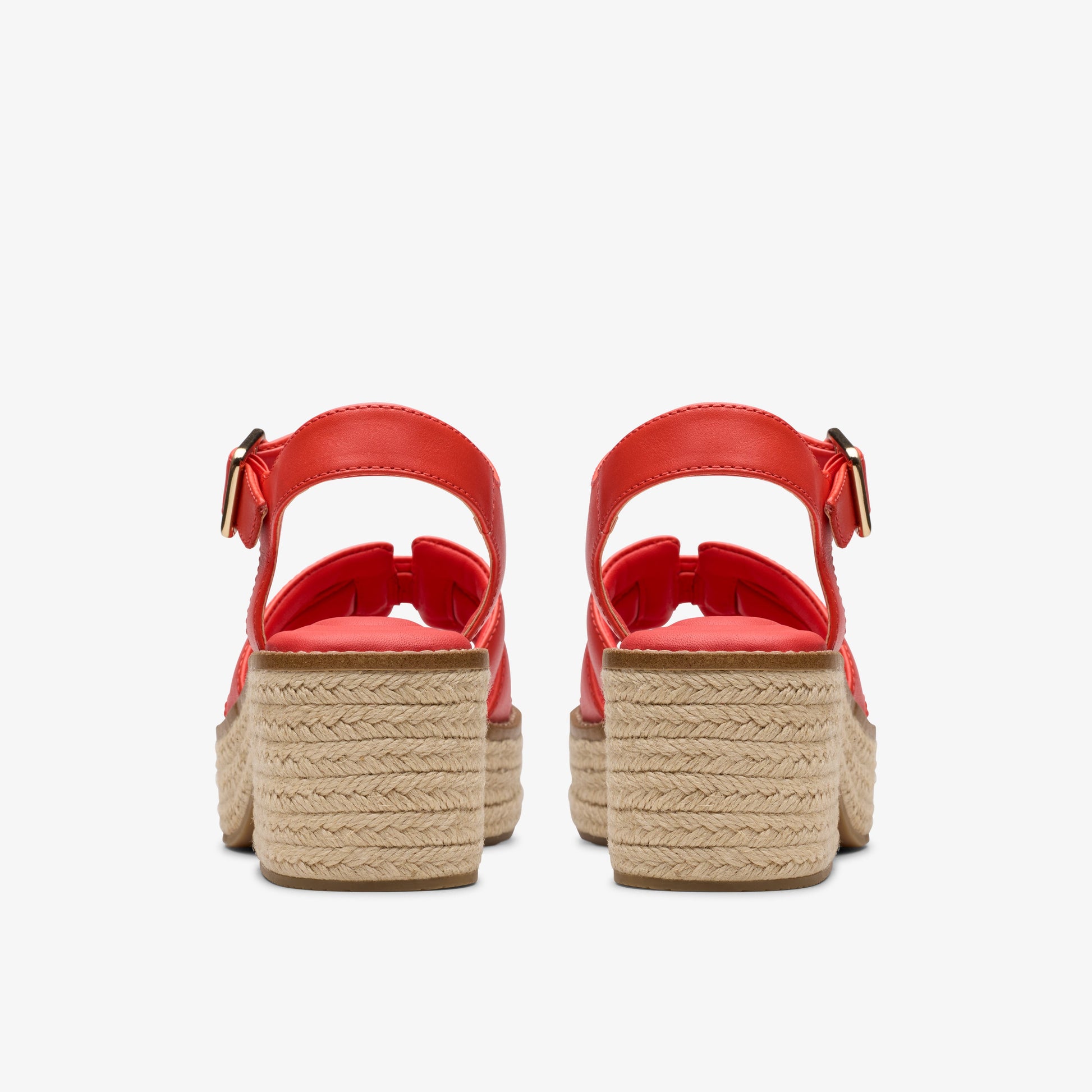 Sandalias De La Marca Clarks  Para Mujer Modelo Coledale Strap Bright Red Lea En Color Rojo