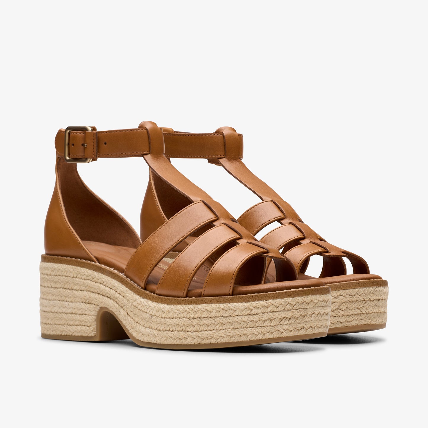 Sandalias De La Marca Clarks Para Mujer Modelo Coledale Sun Tan Leather