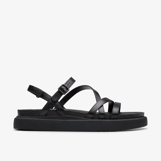 Sandalias De La Marca Clarks  Para Mujer Modelo Aristella Rose Black Leather