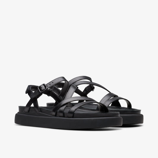 Sandalias De La Marca Clarks  Para Mujer Modelo Aristella Rose Black Leather