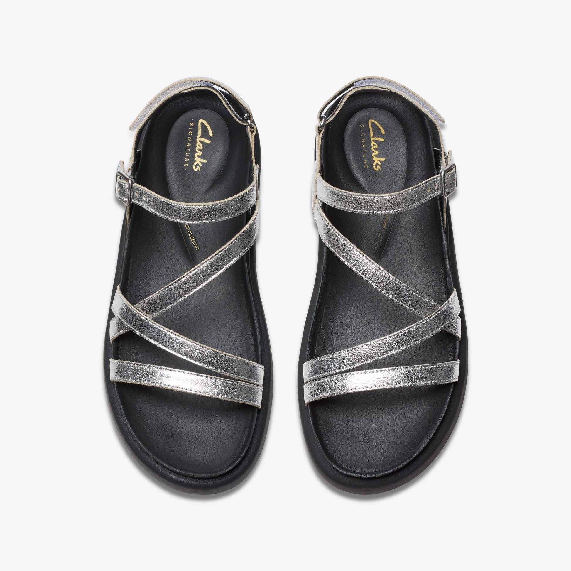 Sandalias De La Marca Clarks  Para Mujer Modelo Aristella Rose Silver Metallic