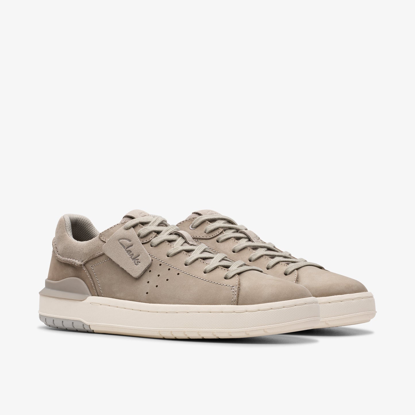 Sneakers De La Marca Clarks Para Hombre Modelo Courtlite2 Run Grey Nubuck En Color Gris