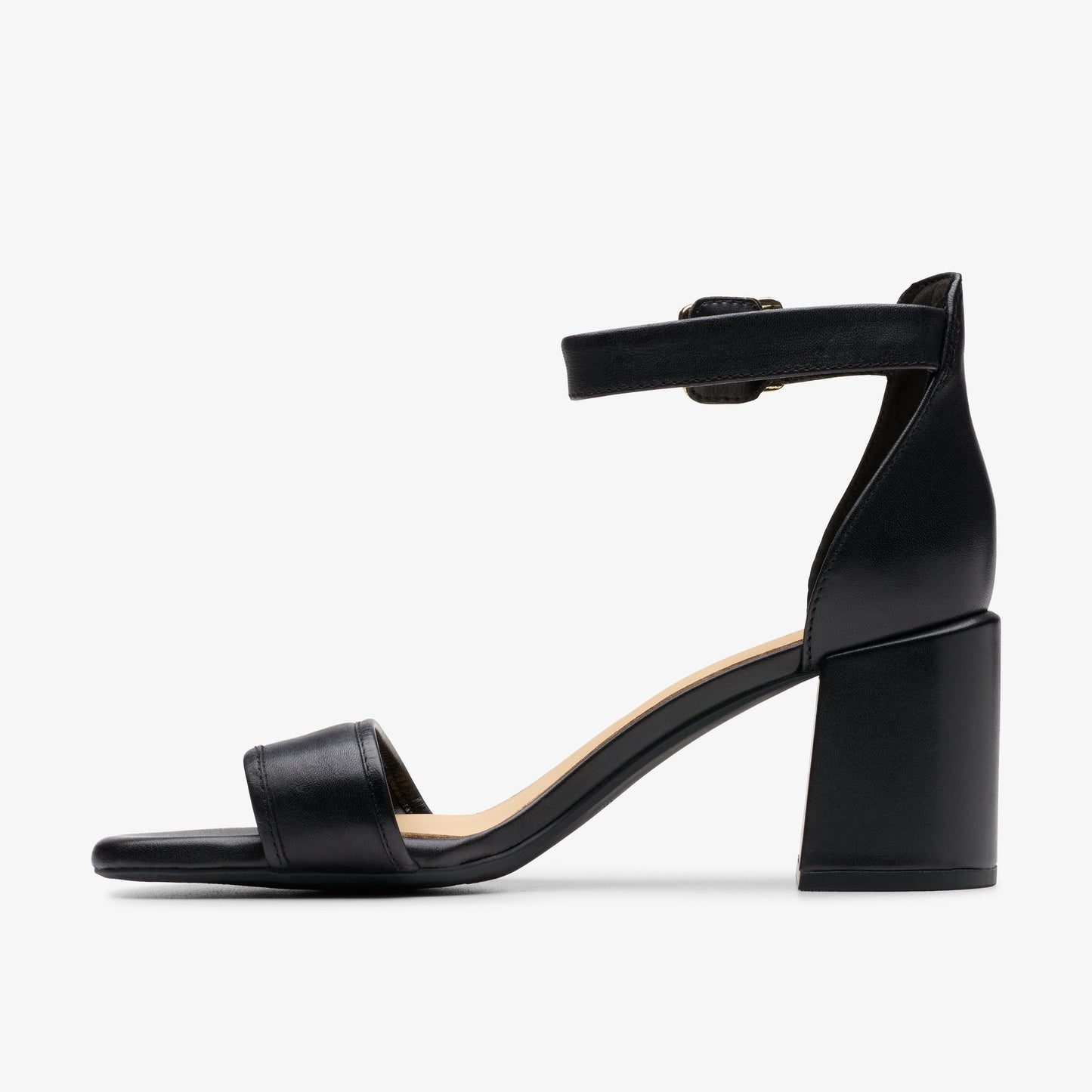 Sandalias De La Marca Clarks Para Mujer Modelo Ezoria Mae Black Leather En Color Negro