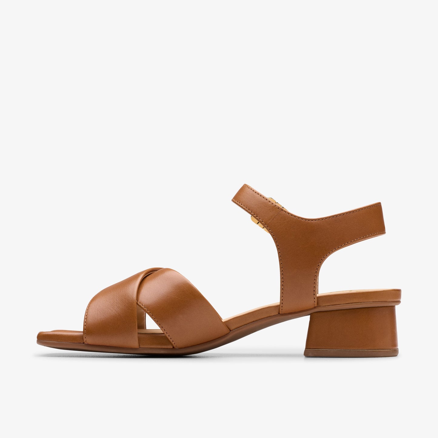Sandalias De La Marca Clarks Para Mujer Modelo Serina35 Cross Tan Leather