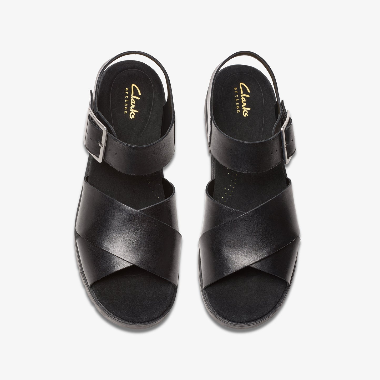 Sandalias De La Marca Clarks Para Mujer Modelo Orinoco Cross Black Leather