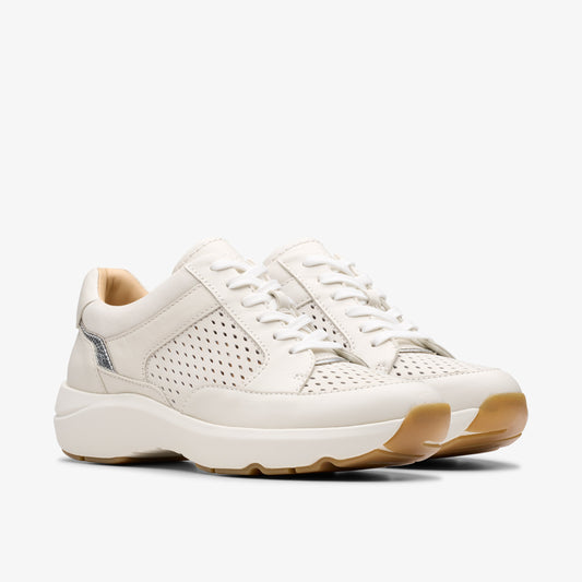 Zapatos Casual De La Marca Clarks  Para Mujer Modelo Tivoli Walk Off White Combination