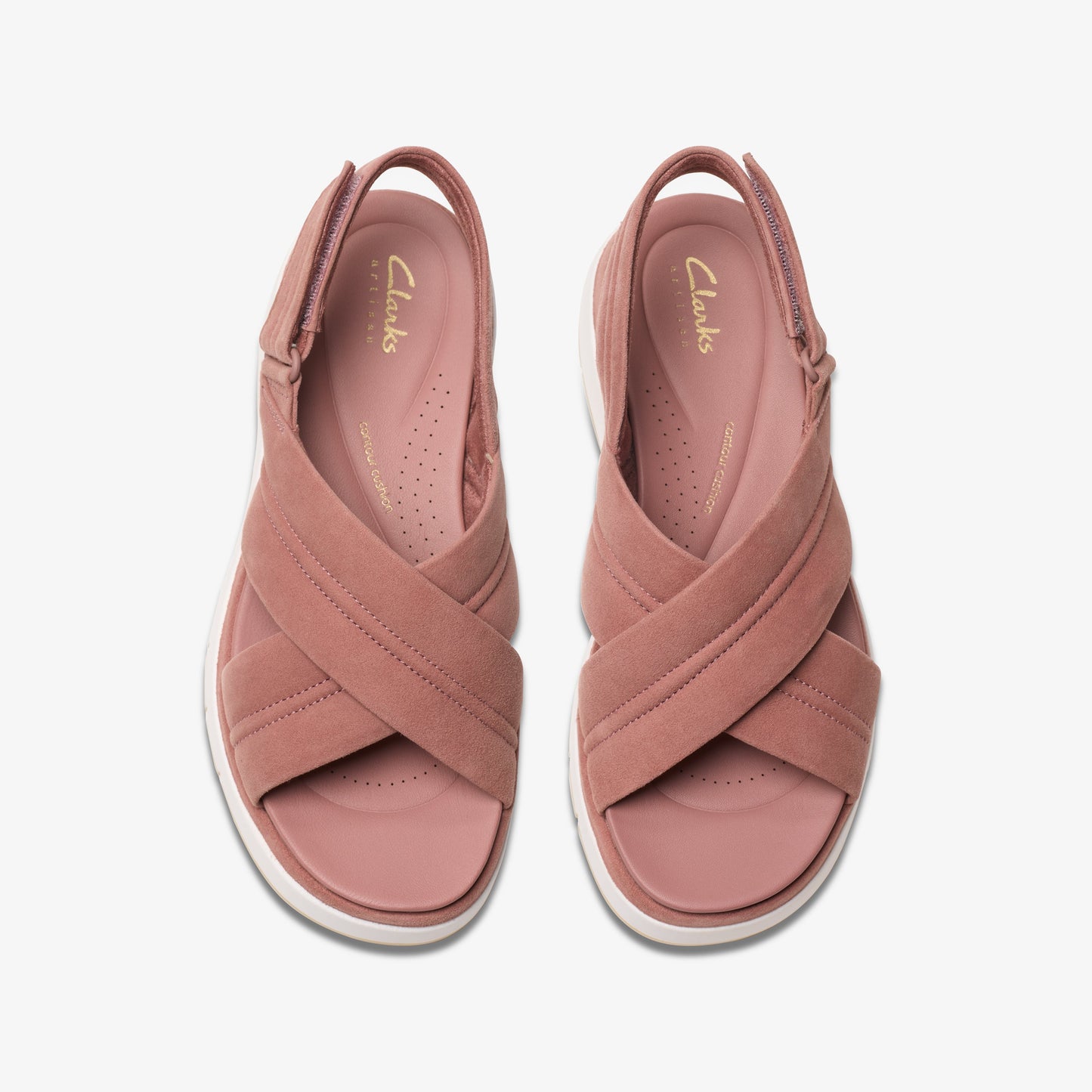 Sandalias De La Marca Clarks Para Mujer Modelo Tuscan Cross Mauve Suede