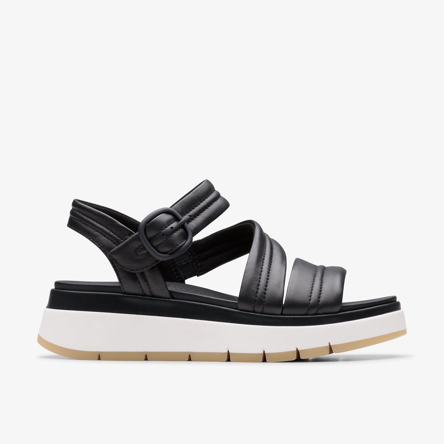 Sandalias De La Marca Clarks Para Mujer Modelo Tuscan Strap Black Leather