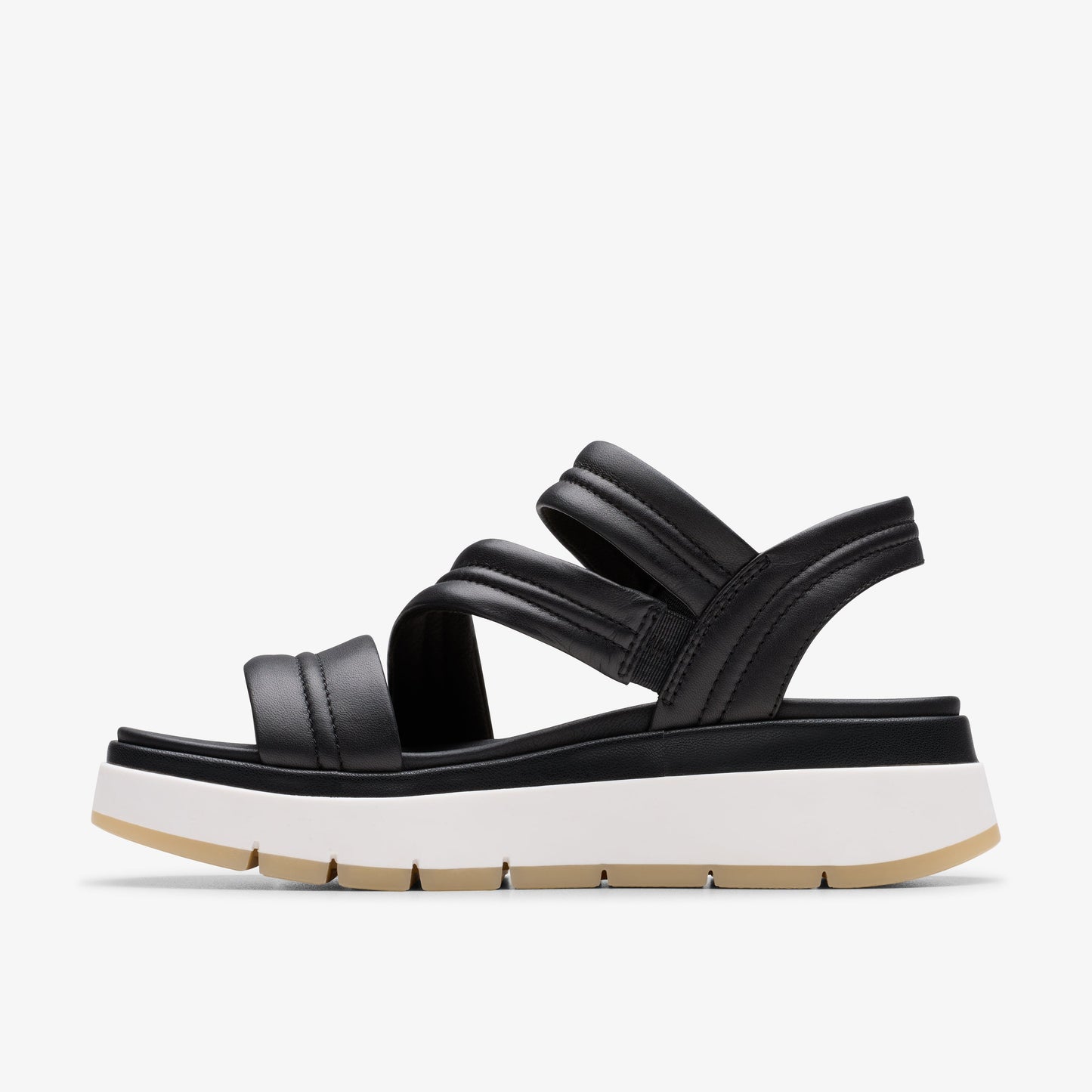 Sandalias De La Marca Clarks Para Mujer Modelo Tuscan Strap Black Leather