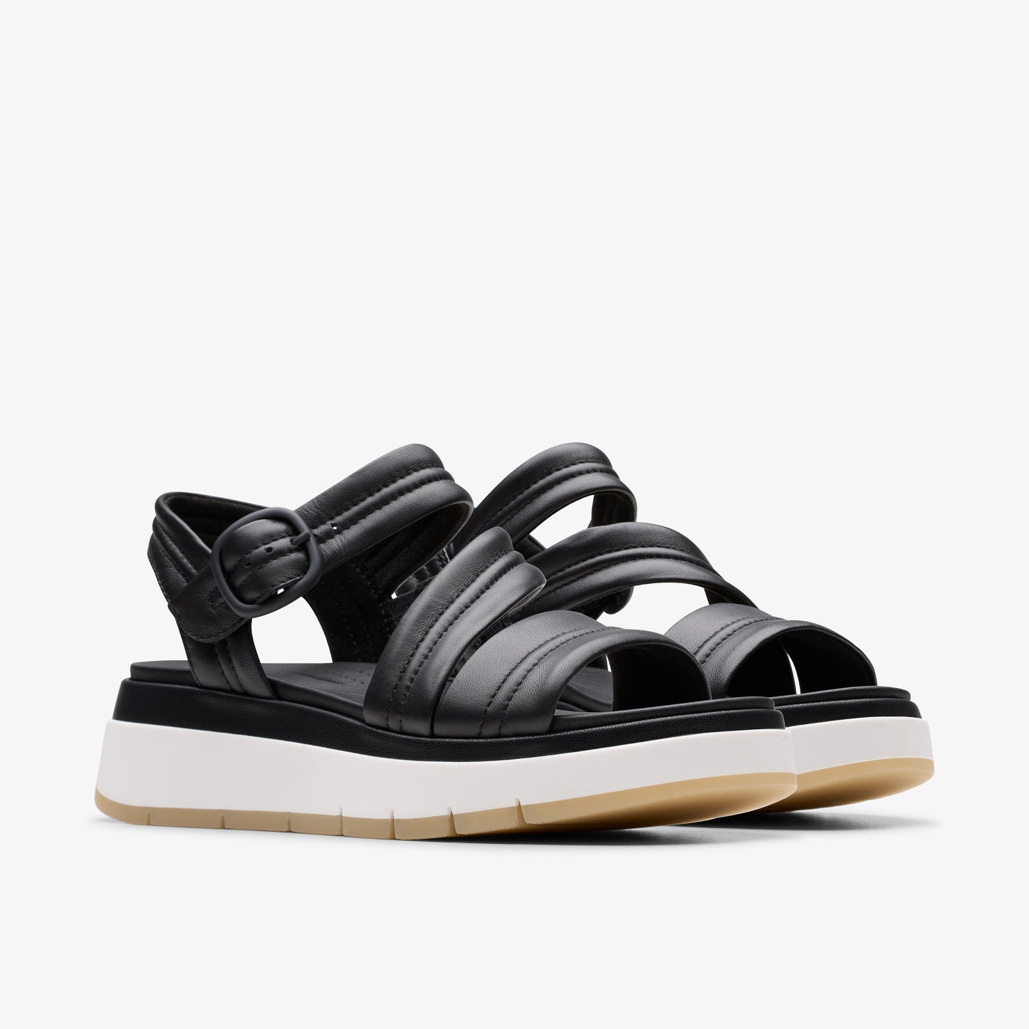 Sandalias De La Marca Clarks Para Mujer Modelo Tuscan Strap Black Leather