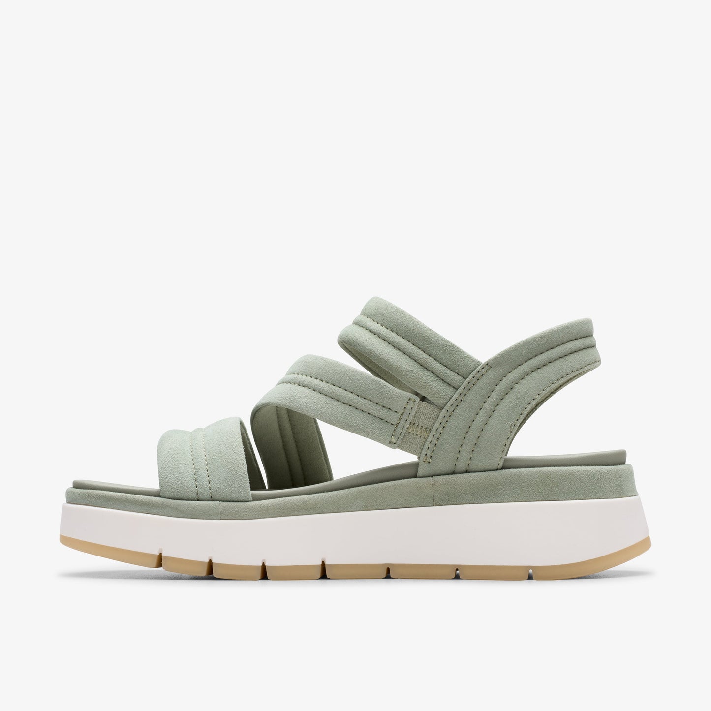 Sandalias De La Marca Clarks Para Mujer Modelo Tuscan Strap Light Green Suede