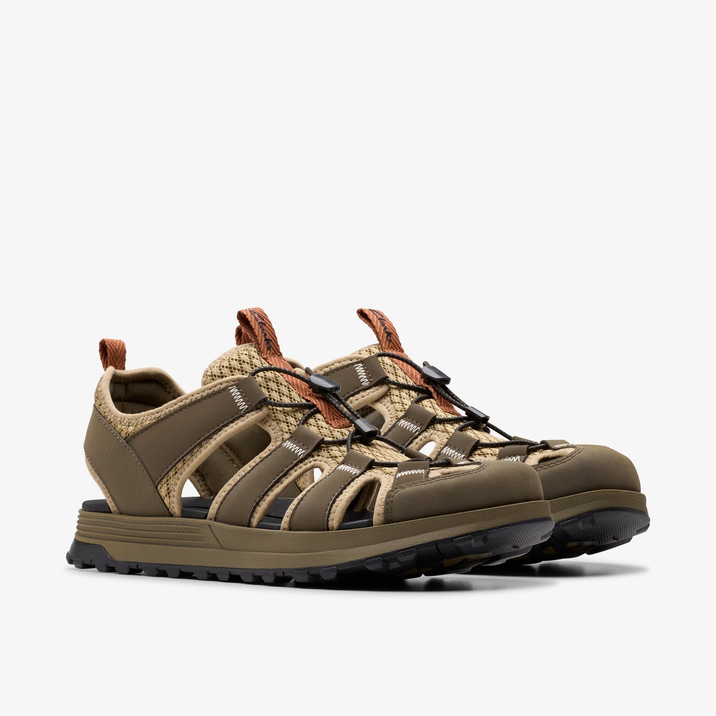 Sandalias De La Marca Clarks Para Hombre Modelo Atl Trek Wave Olive