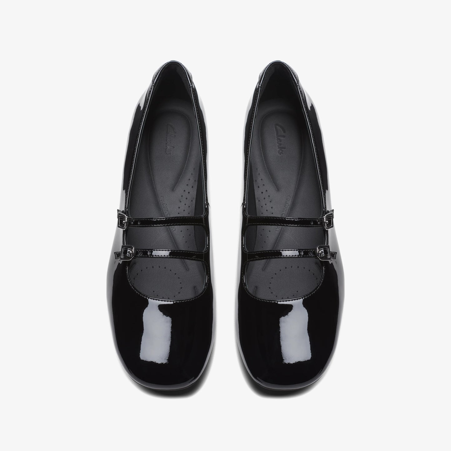 Zapatos De Vestir De La Marca Clarks Para Mujer Modelo Daiss30 Shine Black Pat En Color Negro