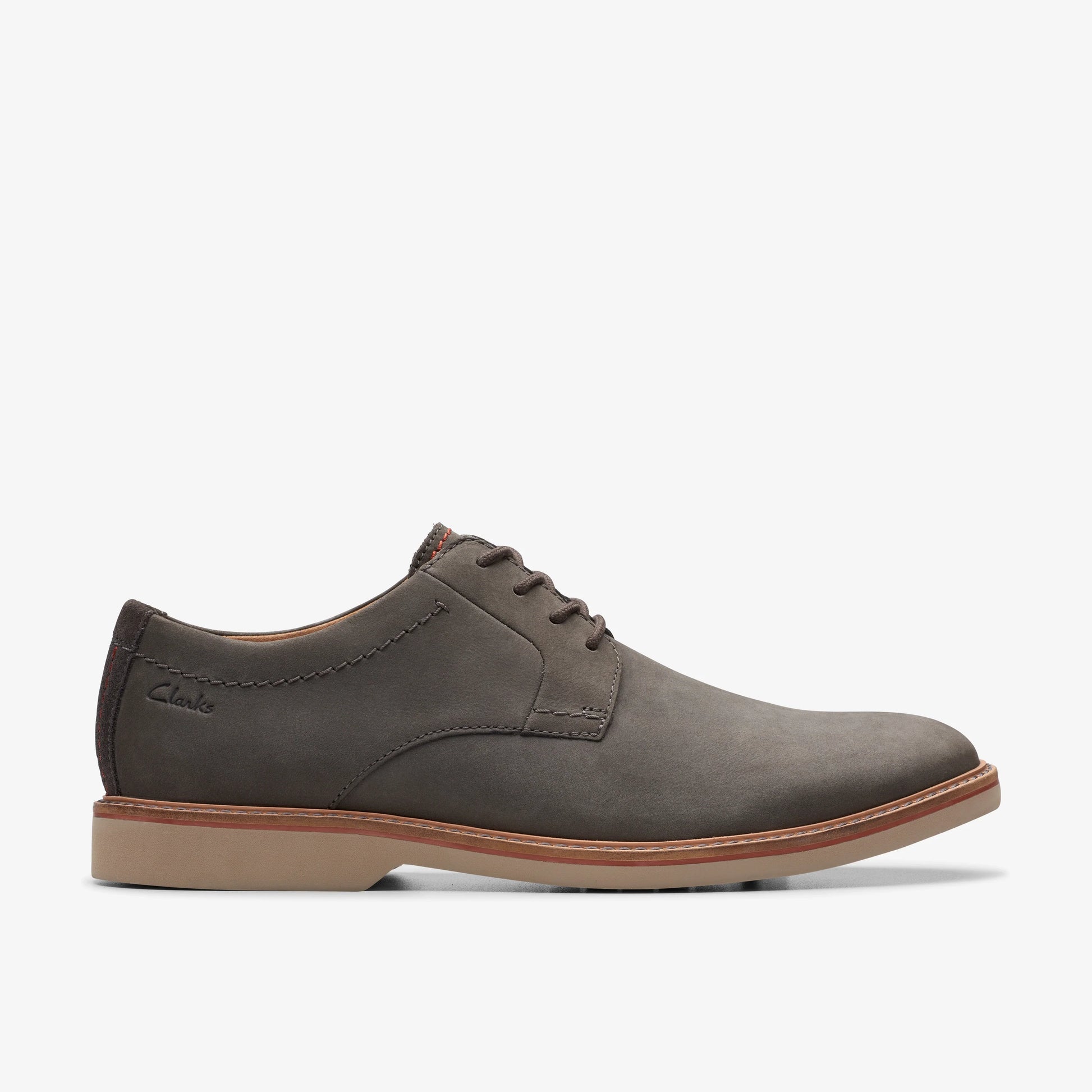 Zapatos Casual De La Marca Clarks  Para Hombre Modelo Atticus Ltlace Dark Grey Nubuck En Color Gris