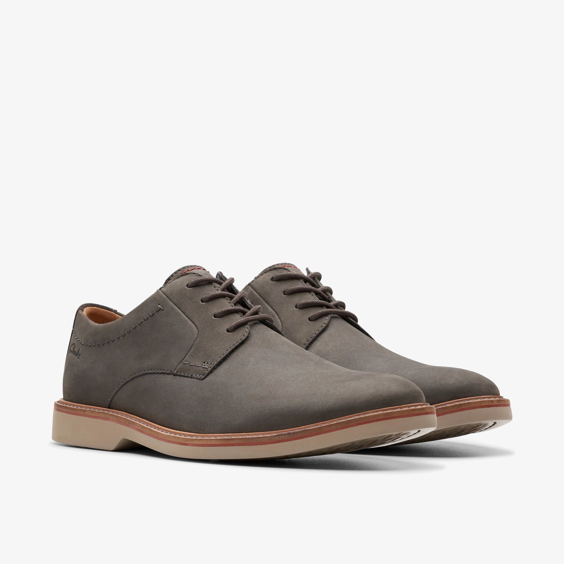 Zapatos Casual De La Marca Clarks  Para Hombre Modelo Atticus Ltlace Dark Grey Nubuck En Color Gris
