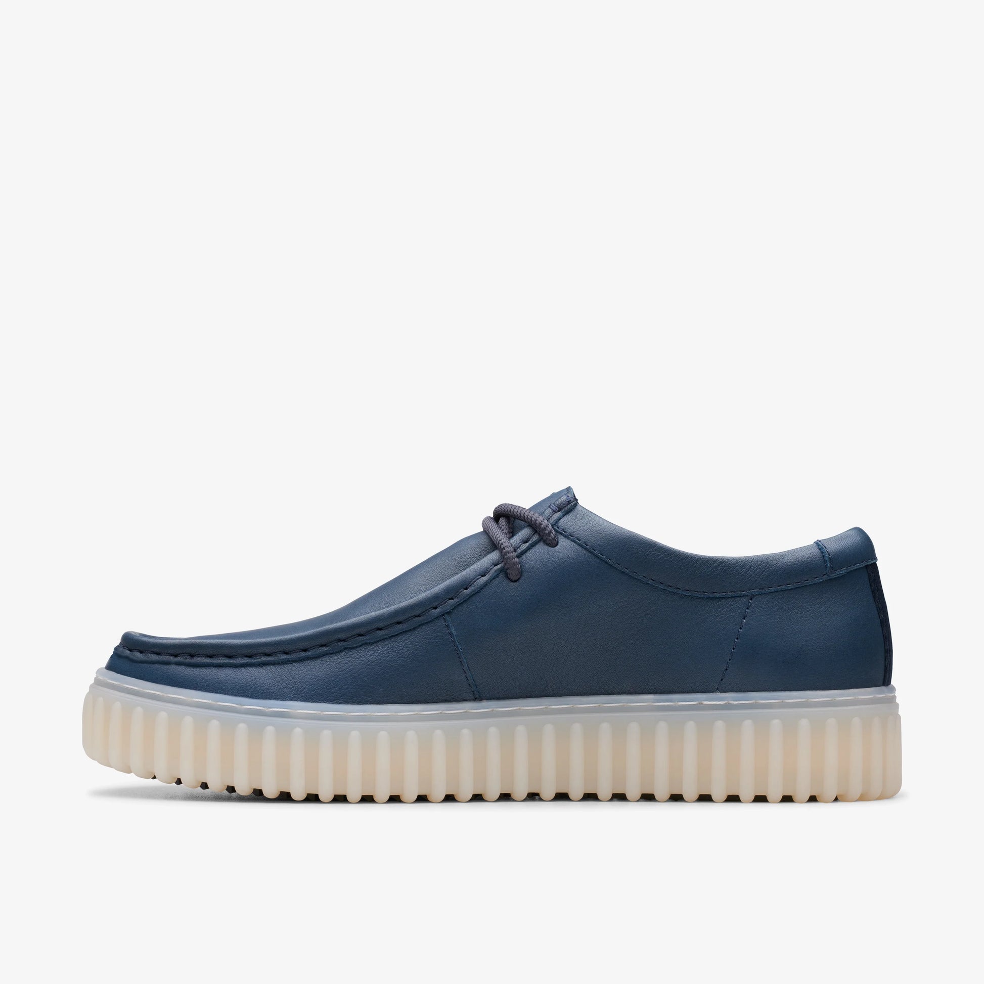 Zapatos Casual De La Marca Clarks  Para Hombre Modelo Torhill Lo Navy Leather En Color Azul