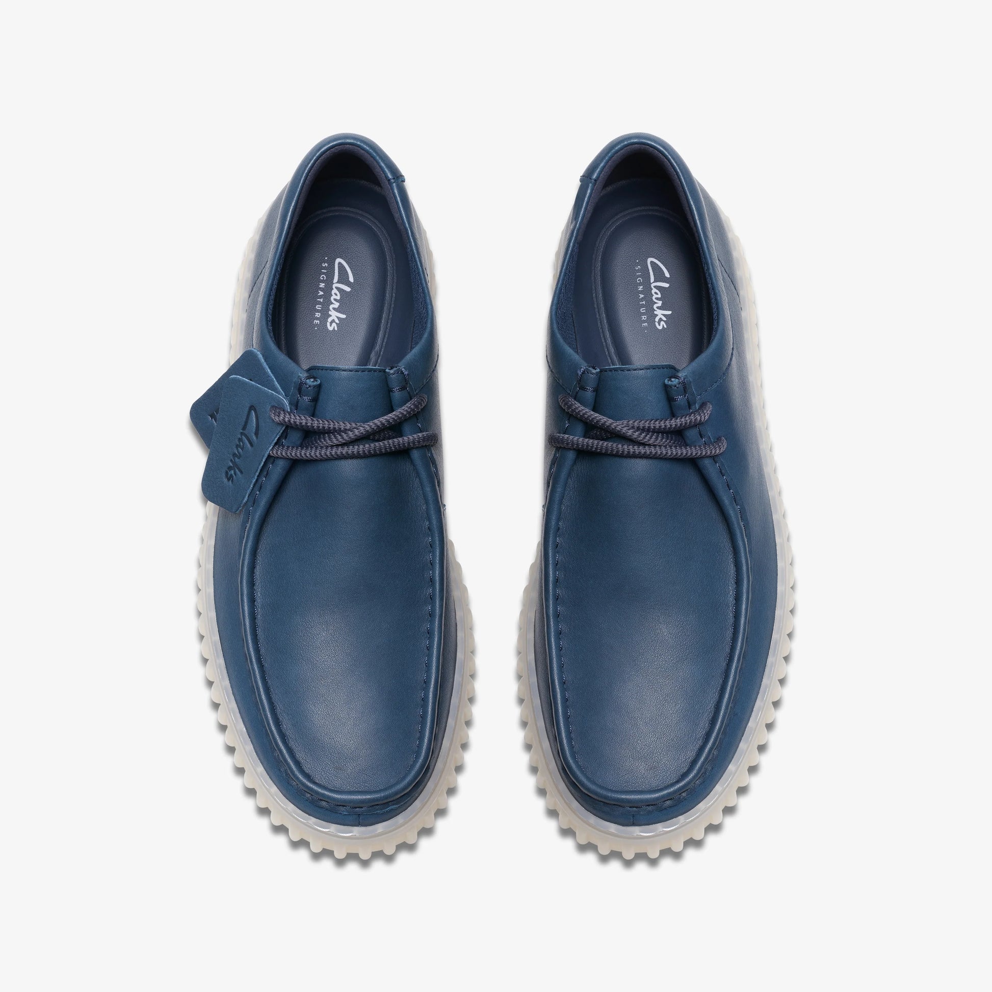 Zapatos Casual De La Marca Clarks  Para Hombre Modelo Torhill Lo Navy Leather En Color Azul