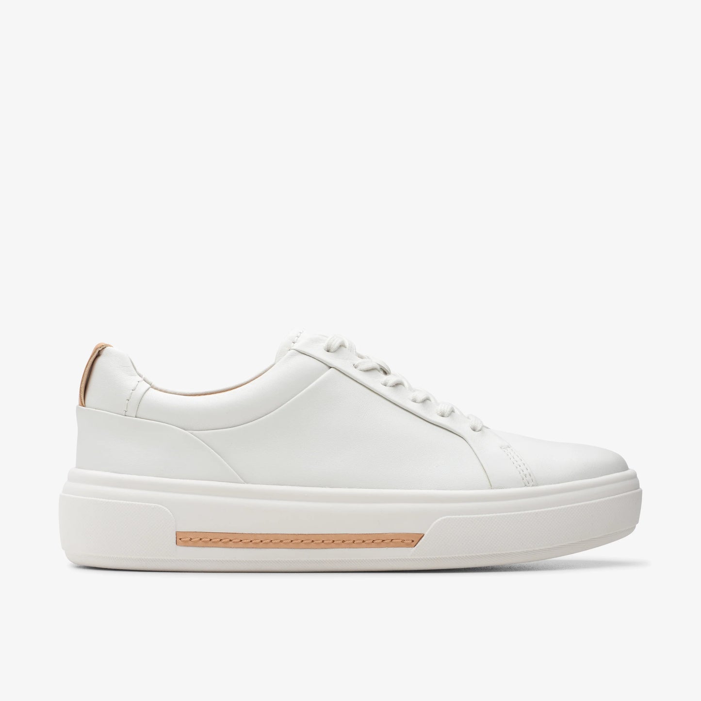Sneakers De La Marca Clarks Para Mujer Modelo Hollyhock Walk Off White Lea En Color Blanco