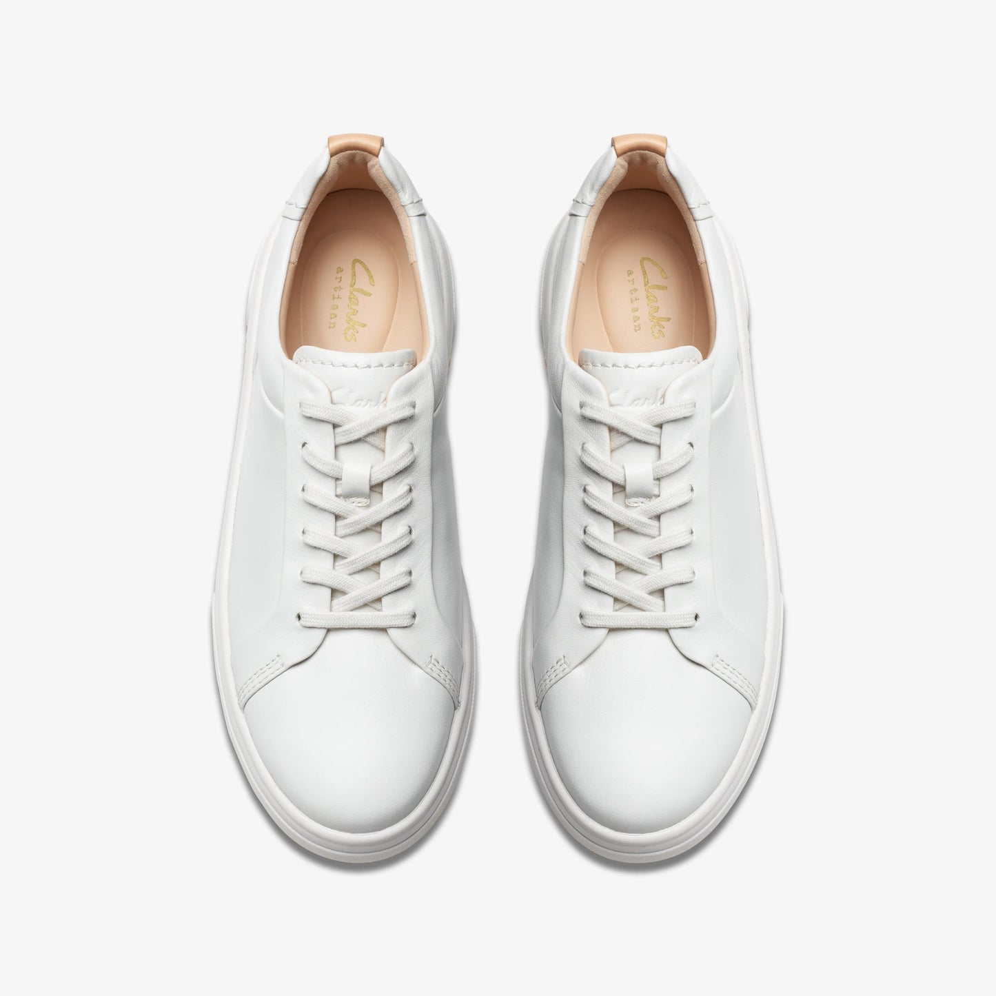 Sneakers De La Marca Clarks Para Mujer Modelo Hollyhock Walk Off White Lea En Color Blanco