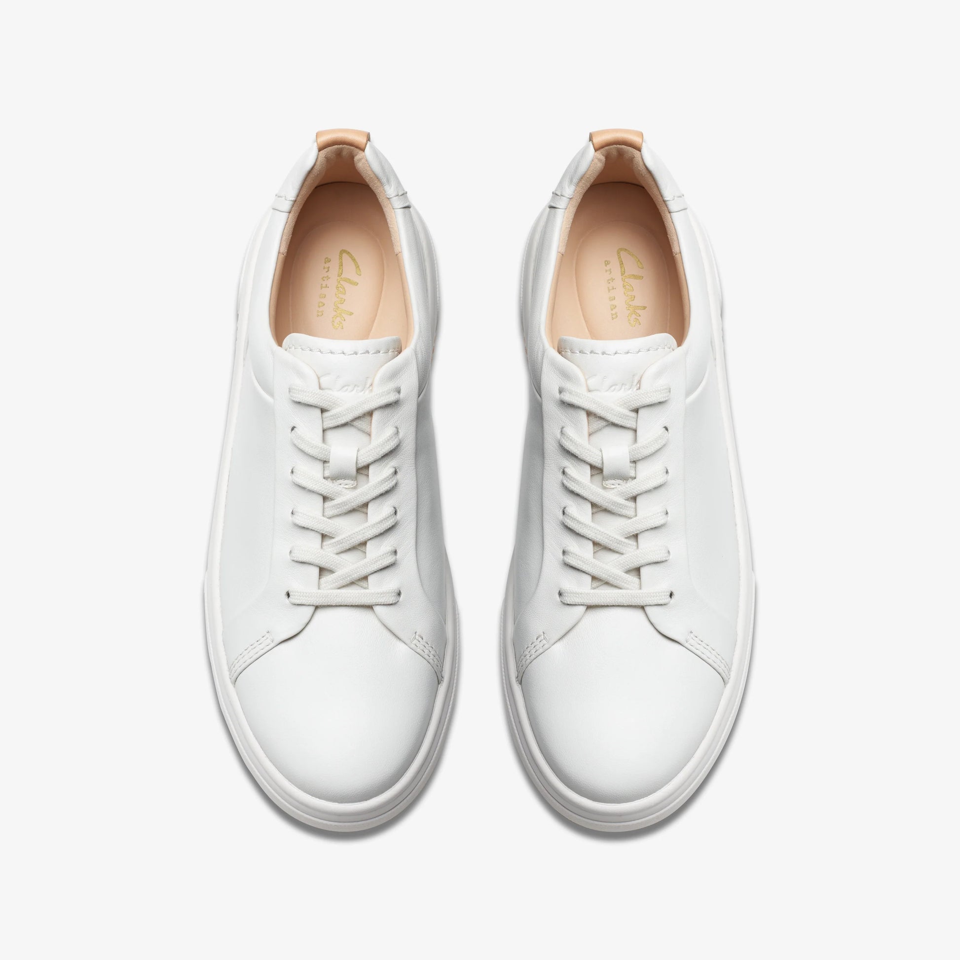 Sneakers De La Marca Clarks  Para Mujer Modelo Hollyhock Walk Off White Lea En Color Blanco