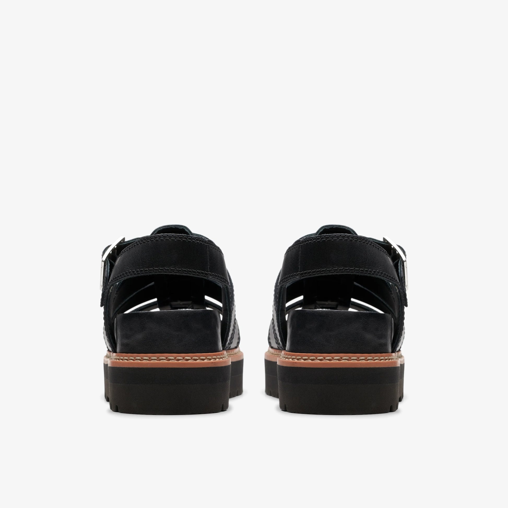 Sandalias De La Marca Clarks  Para Mujer Modelo Orianna Twist Black Leather En Color Negro
