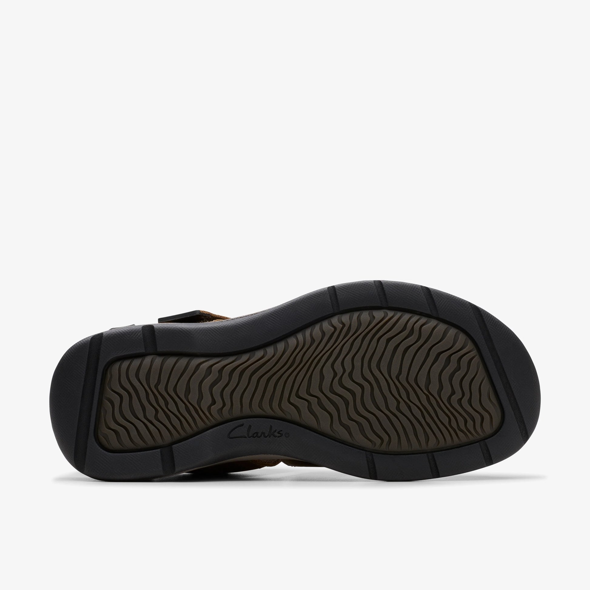 Sandalias De La Marca Clarks  Para Hombre Modelo Saltway Cove Dark Brown Lea En Color Marrón