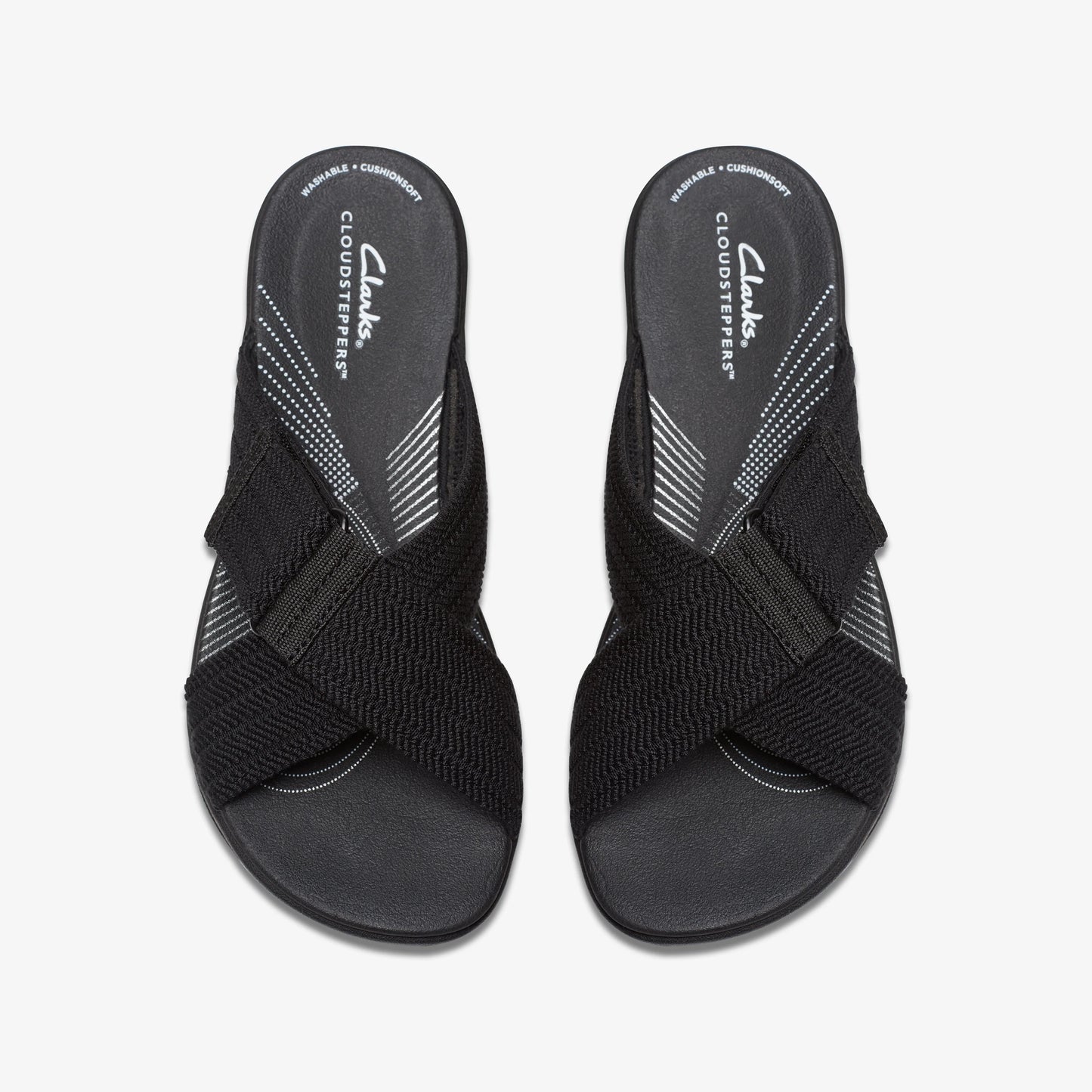 Sandalias De La Marca Clarks Para Mujer Modelo Arla Wave Black En Color Negro