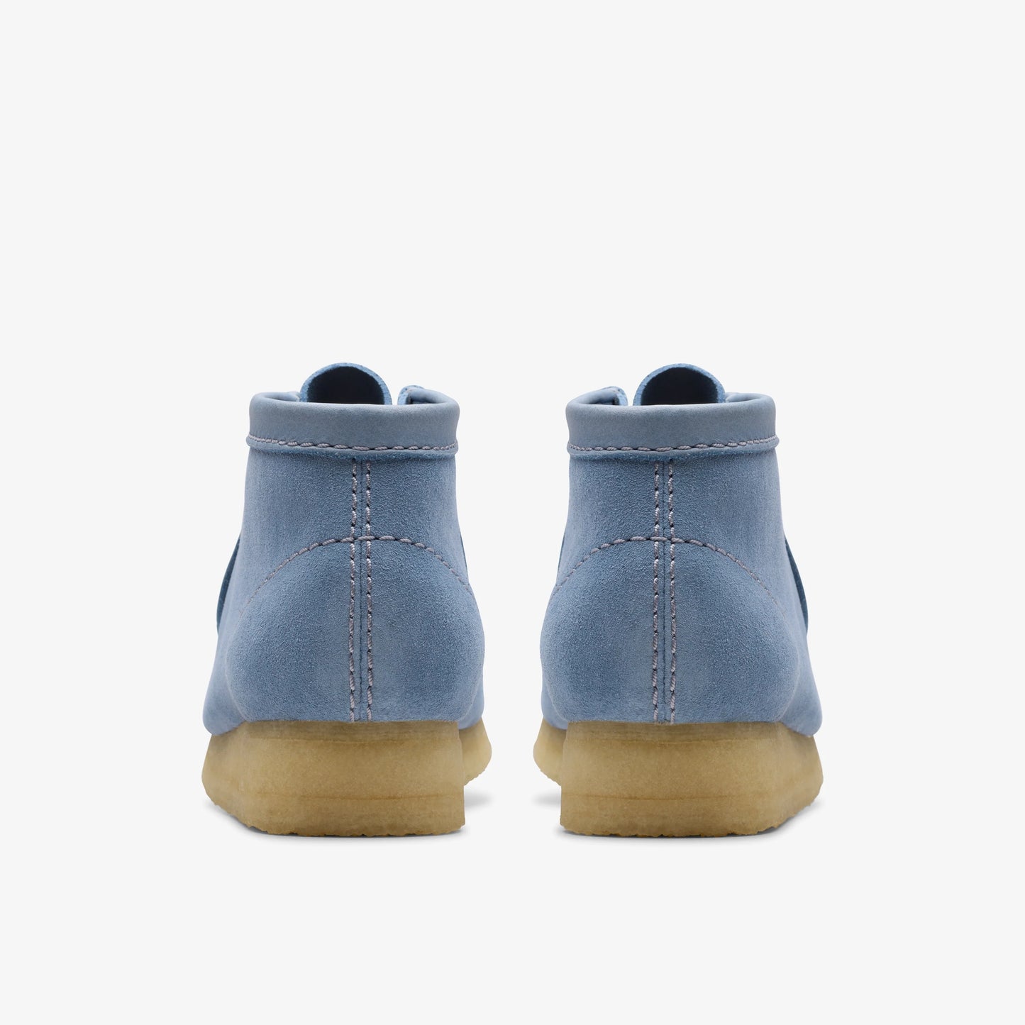 Botines De La Marca Clarks Para Mujer Modelo Wallabee Boot Powder Blue Suede