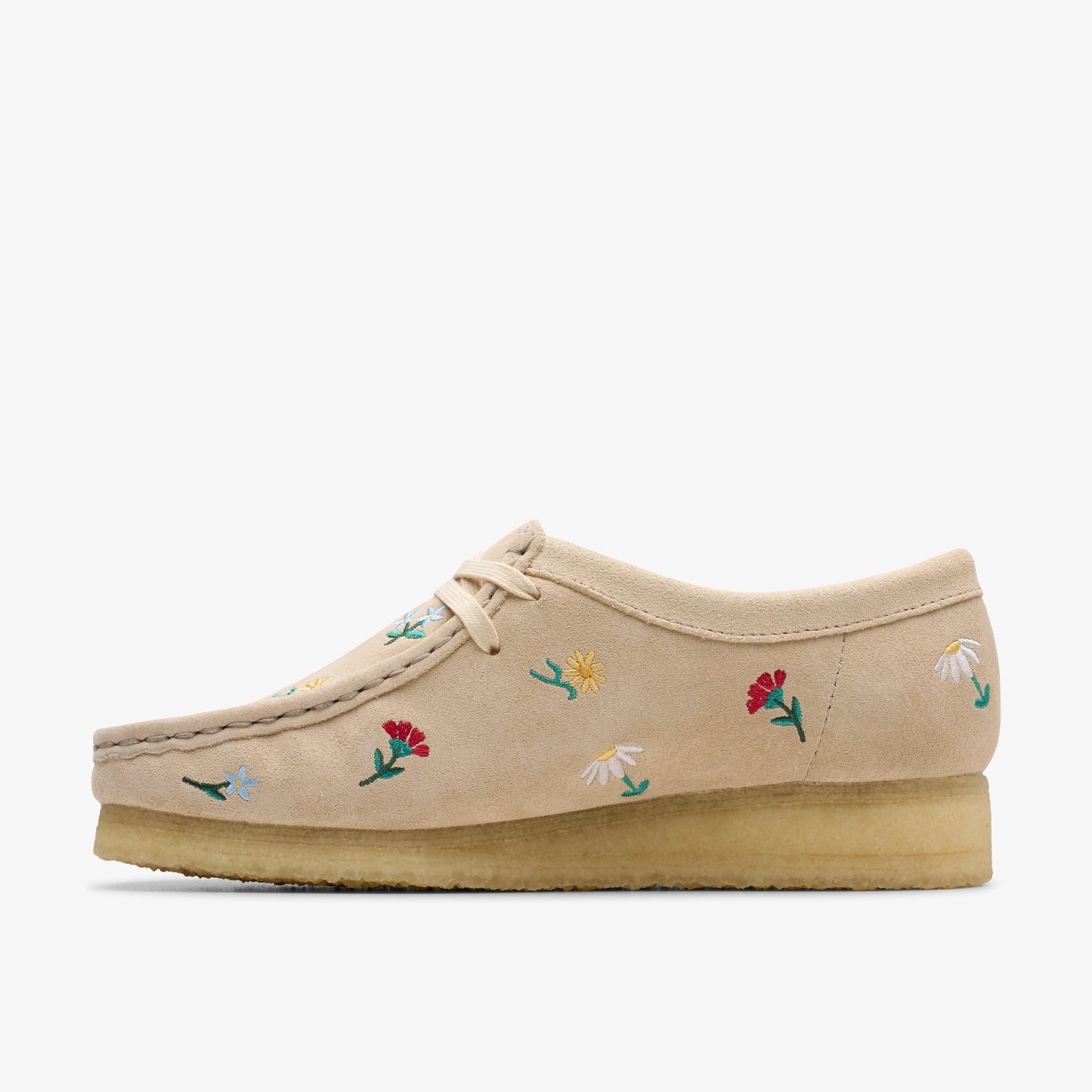 Sandalias De La Marca Clarks Para Mujer Modelo Wallabee. Taupe Emb En Color Marrón