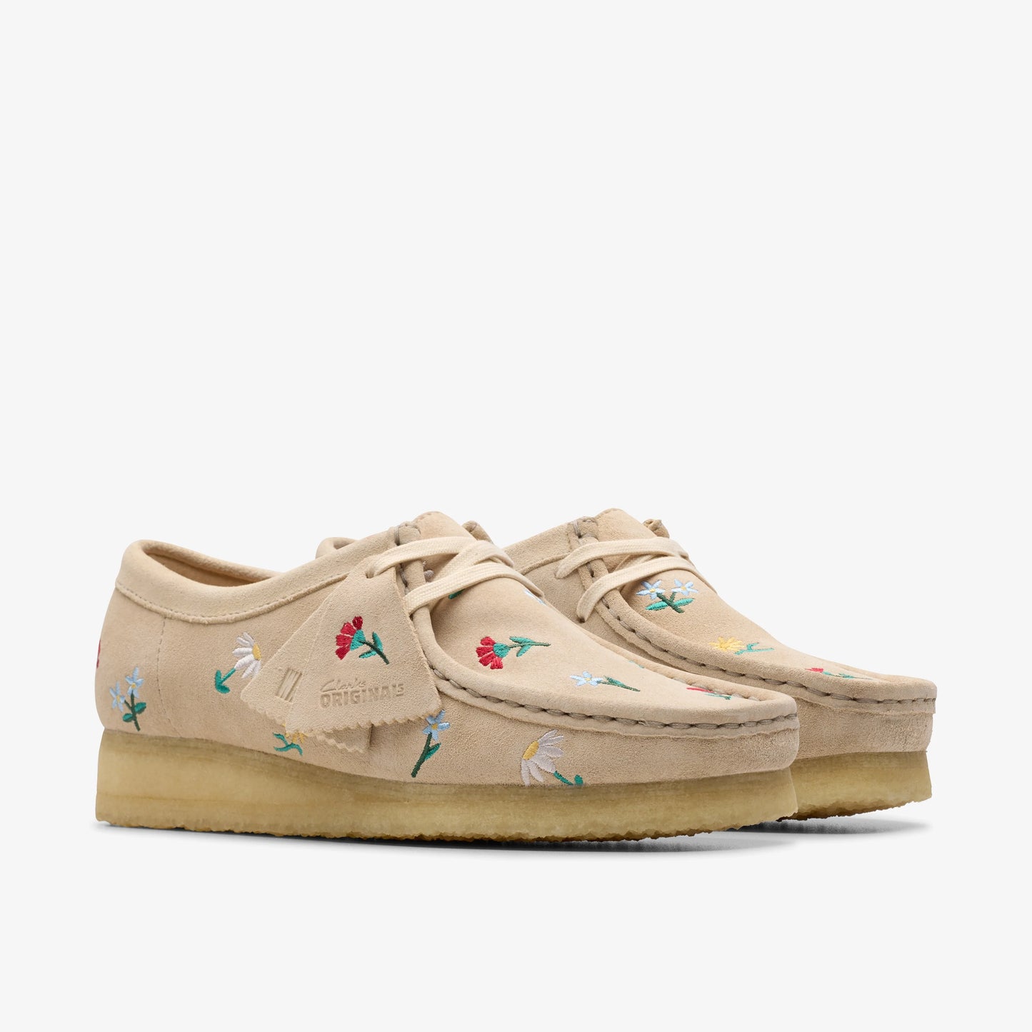 Sandalias De La Marca Clarks Para Mujer Modelo Wallabee. Taupe Emb En Color Marrón