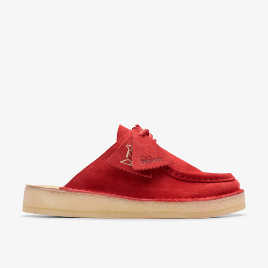 Sandalias De La Marca Clarks  Para Mujer Modelo Dsrtnomad Mule Red Suede En Color Rojo