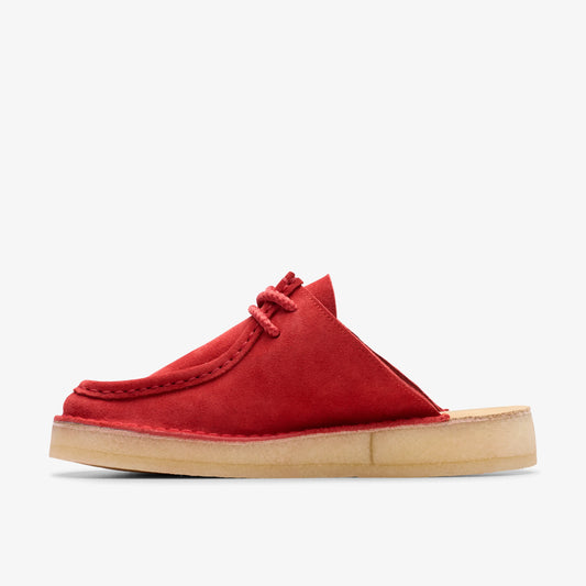 Sandalias De La Marca Clarks  Para Mujer Modelo Dsrtnomad Mule Red Suede En Color Rojo