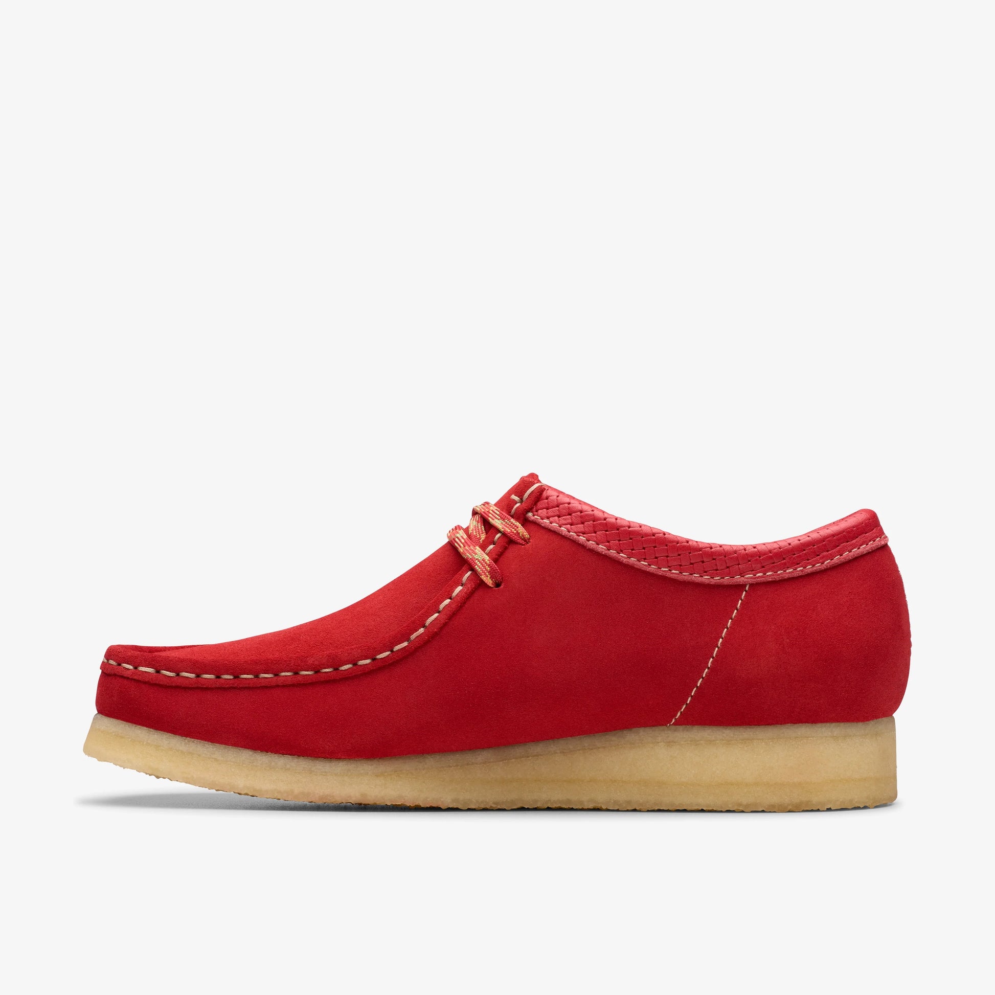 Zapatos Casual De La Marca Clarks  Para Hombre Modelo Wallabee Red Suede En Color Rojo