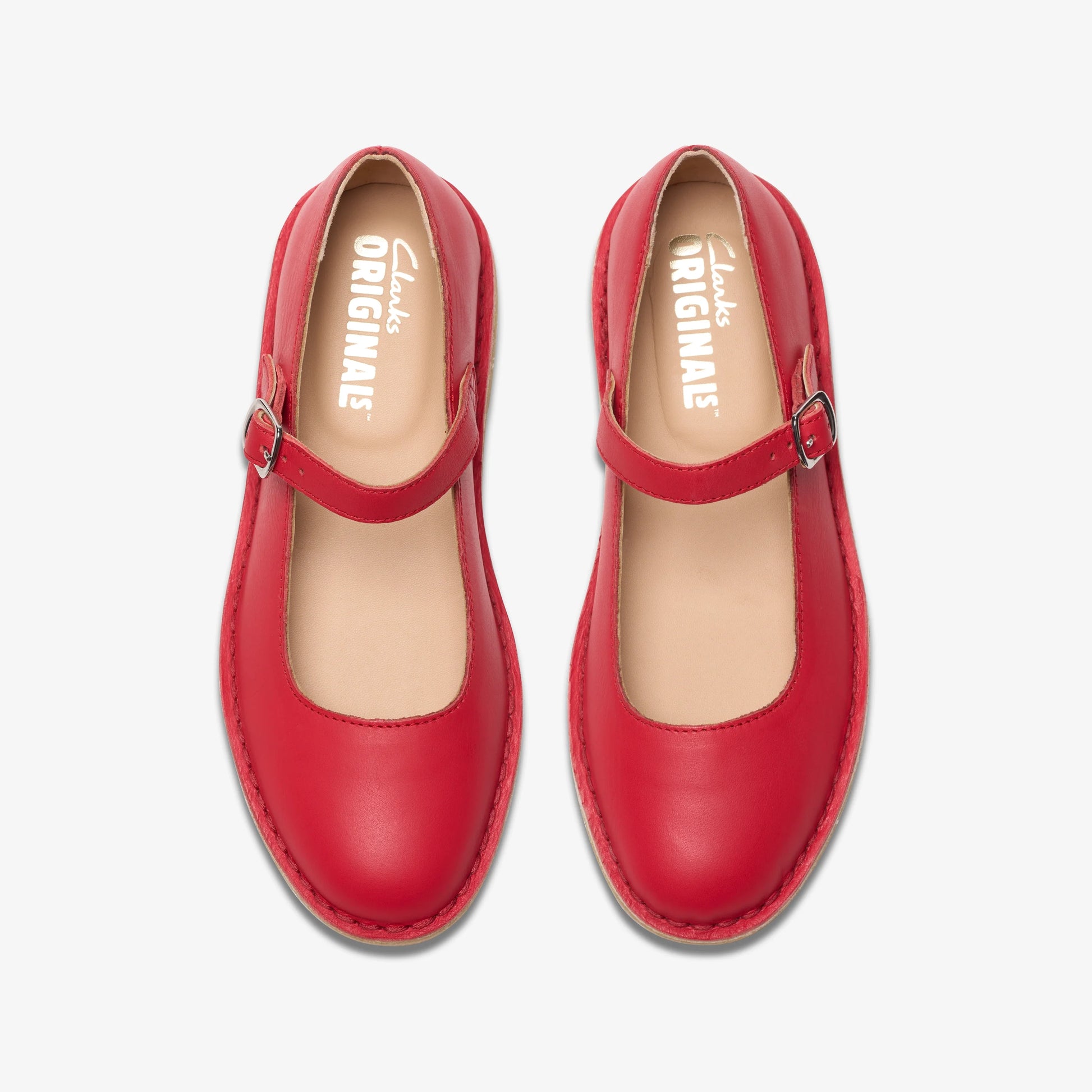 Zapatos Casual De La Marca Clarks  Para Mujer Modelo Desert Jane Red Leather