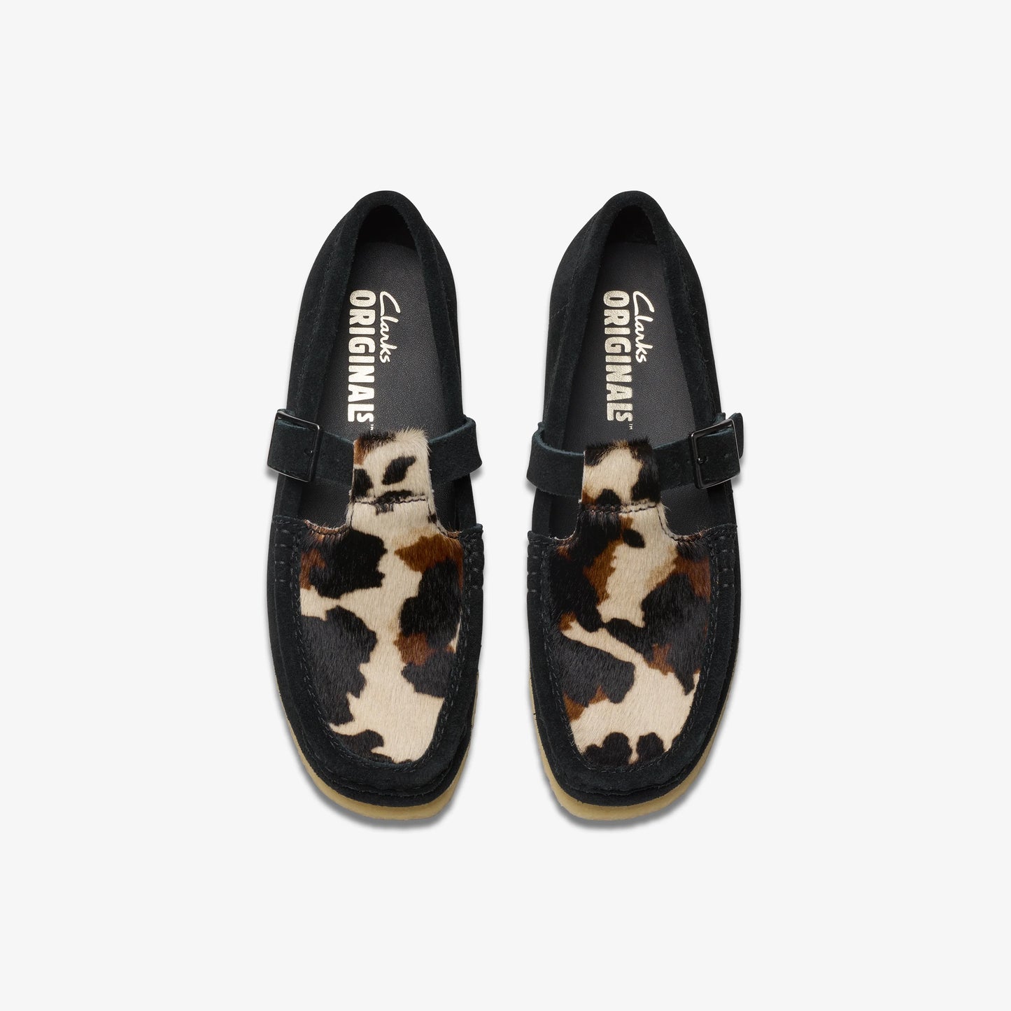 Zapatos Casual De La Marca Clarks Para Mujer Modelo Wallabee T Bar Black Interest