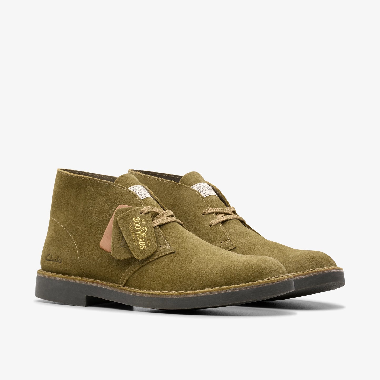 Botines De La Marca Clarks Para Hombre Modelo Desert Bt Evo Olive Suede