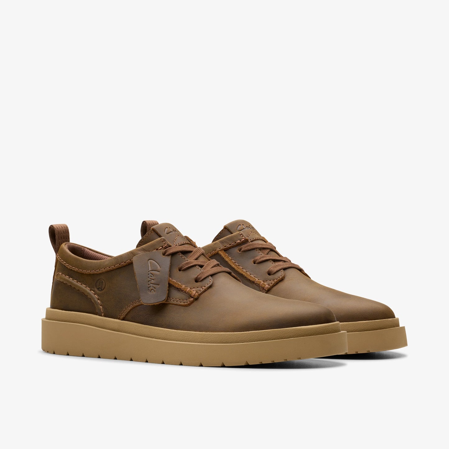 Zapatos Casual De La Marca Clarks Para Hombre Modelo Polden Lace Beeswax Leather