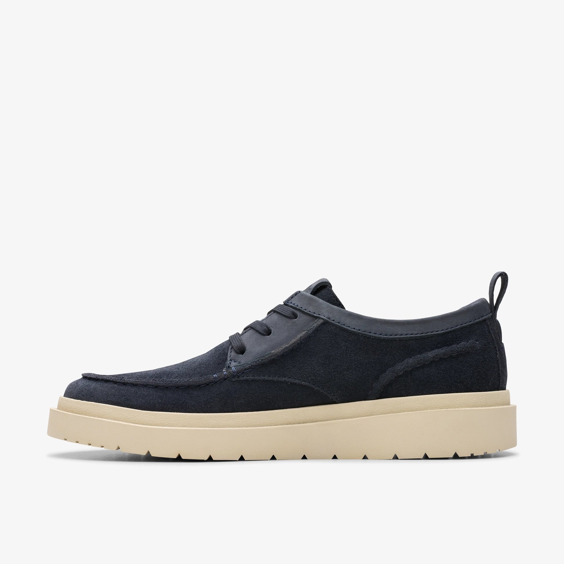 Zapatos Casual De La Marca Clarks  Para Hombre Modelo Polden Moc Navy Suede En Color Azul