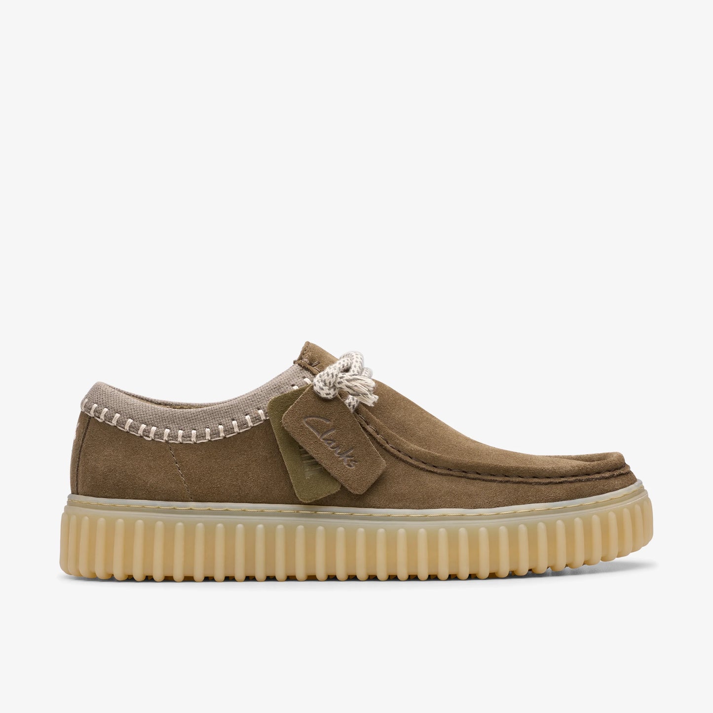 Zapatos Casual De La Marca Clarks Para Hombre Modelo Torhill Lo Dark Olive Combi