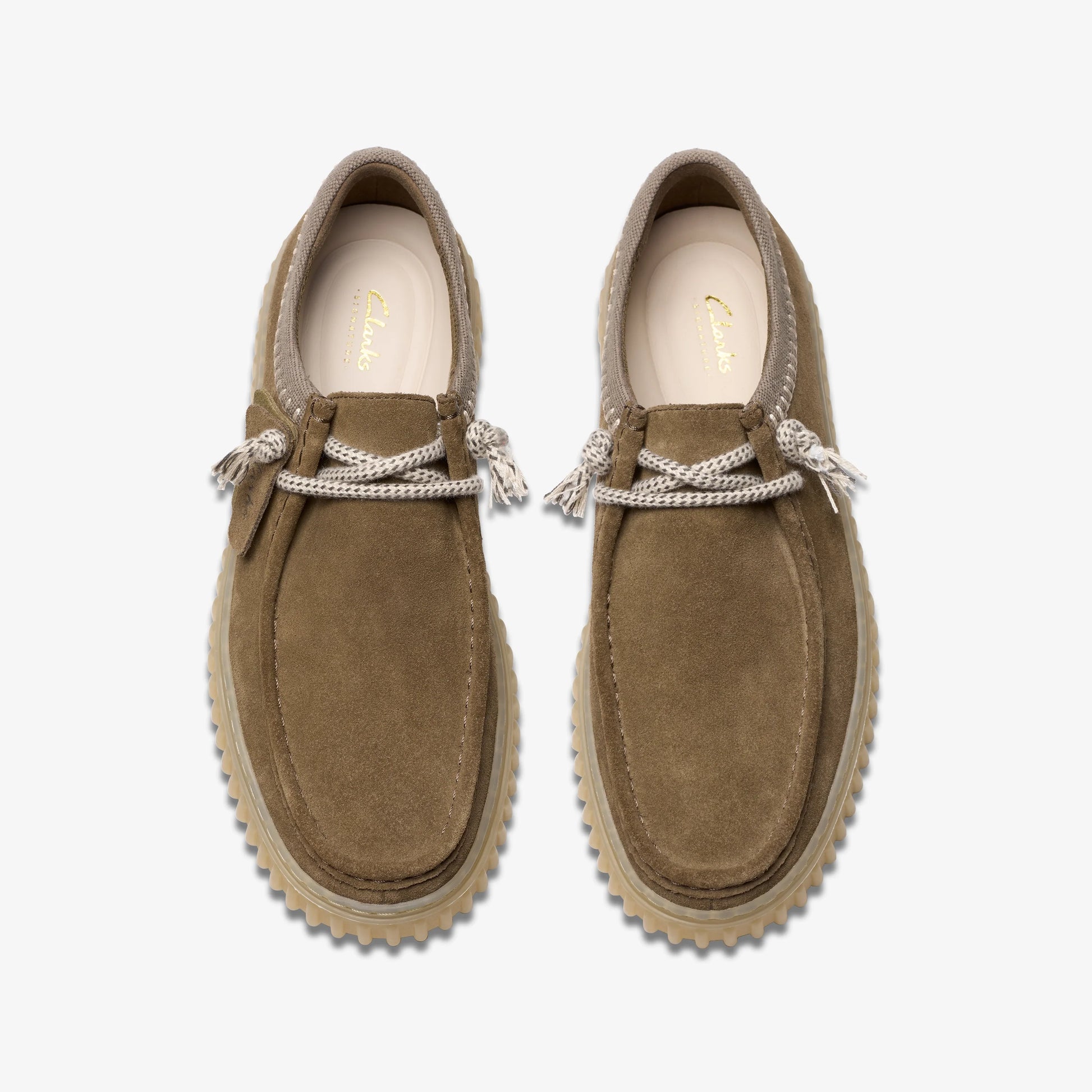 Zapatos Casual De La Marca Clarks  Para Hombre Modelo Torhill Lo Dark Olive Combi