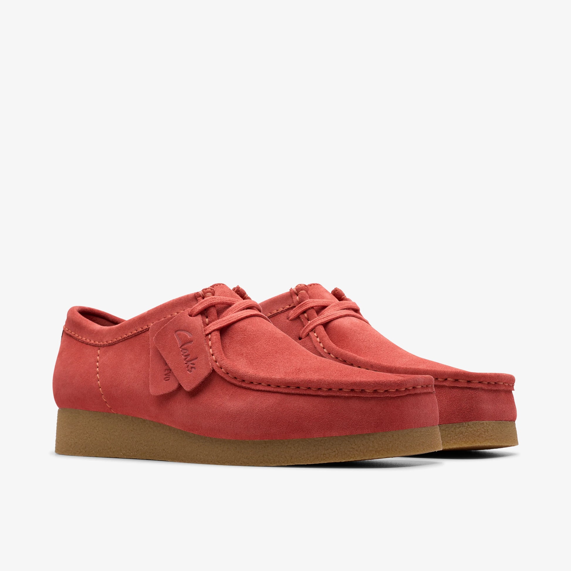 Zapatos Casual De La Marca Clarks  Para Hombre Modelo Wallabeeevo Red Suede