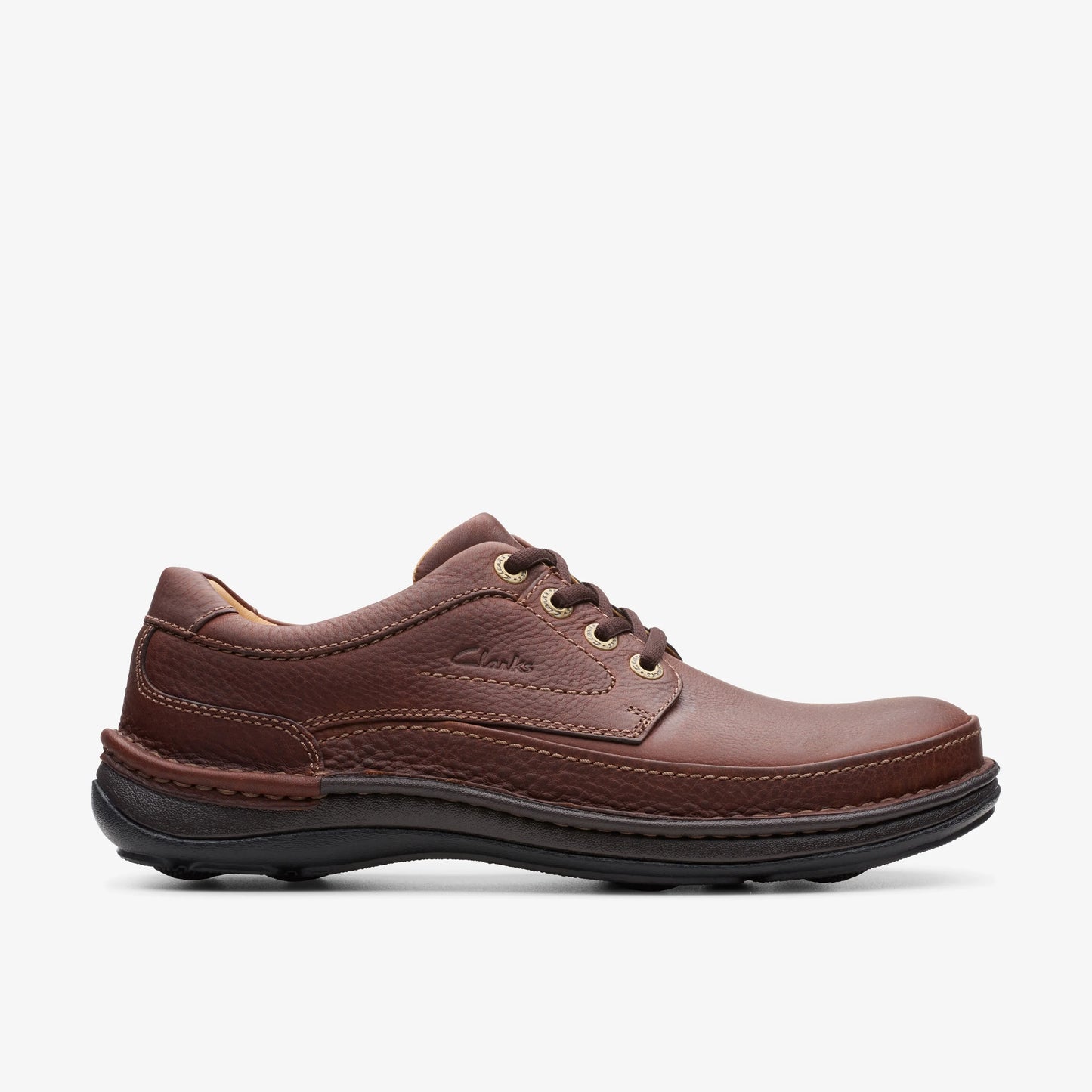 Zapatos Casual De La Marca Clarks Para Hombre Modelo Nature Three Mahogany Leather En Color Marrón