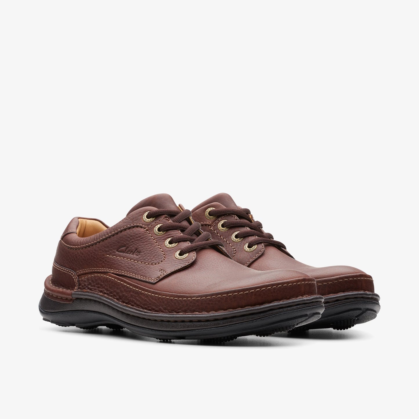 Zapatos Casual De La Marca Clarks Para Hombre Modelo Nature Three Mahogany Leather En Color Marrón