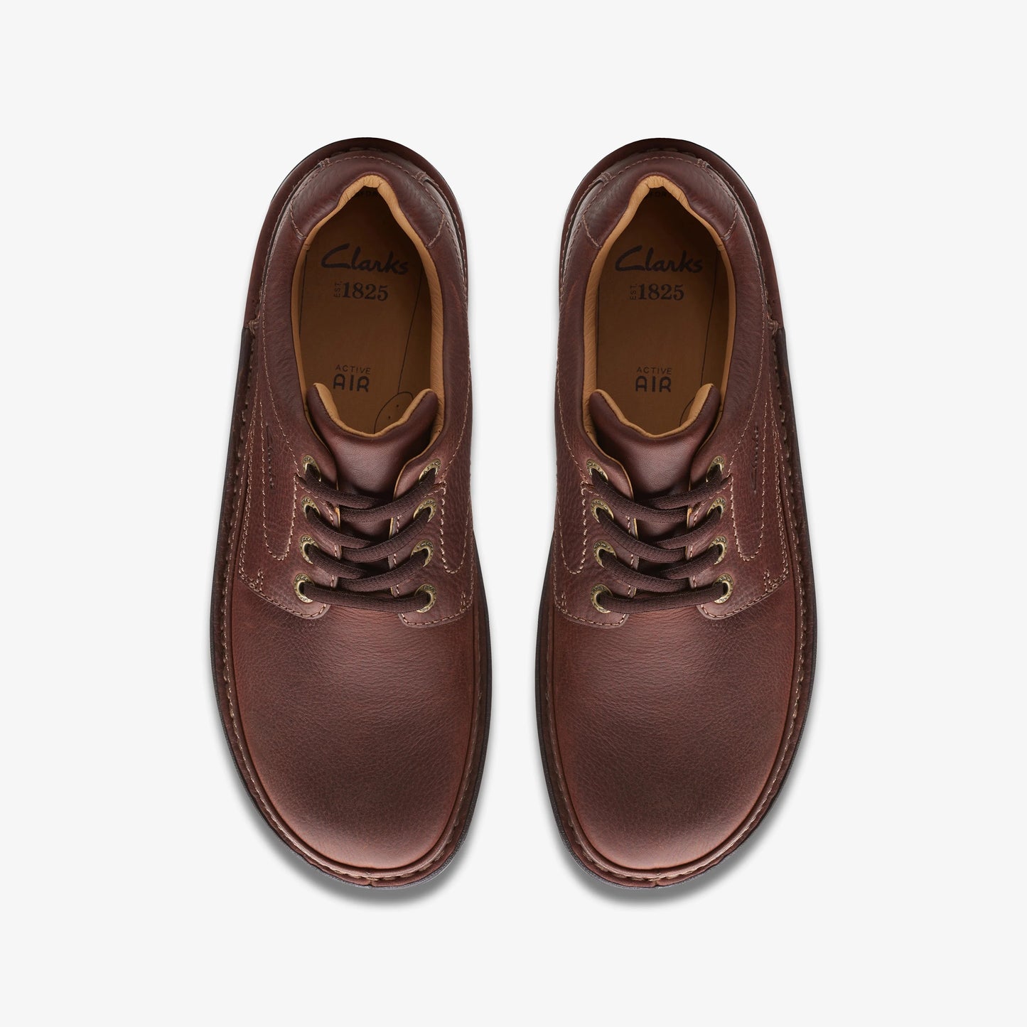 Zapatos Casual De La Marca Clarks Para Hombre Modelo Nature Three Mahogany Leather En Color Marrón