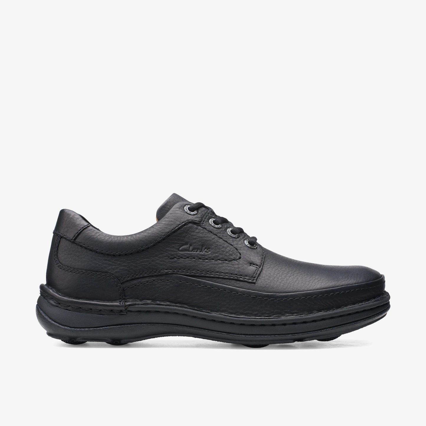 Zapatos Casual De La Marca Clarks Para Hombre Modelo Nature Three Black Leather En Color Negro